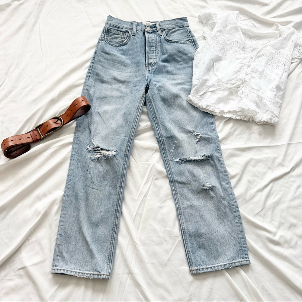 Denim Forum The Joni High Rise Loose Jeans 26L